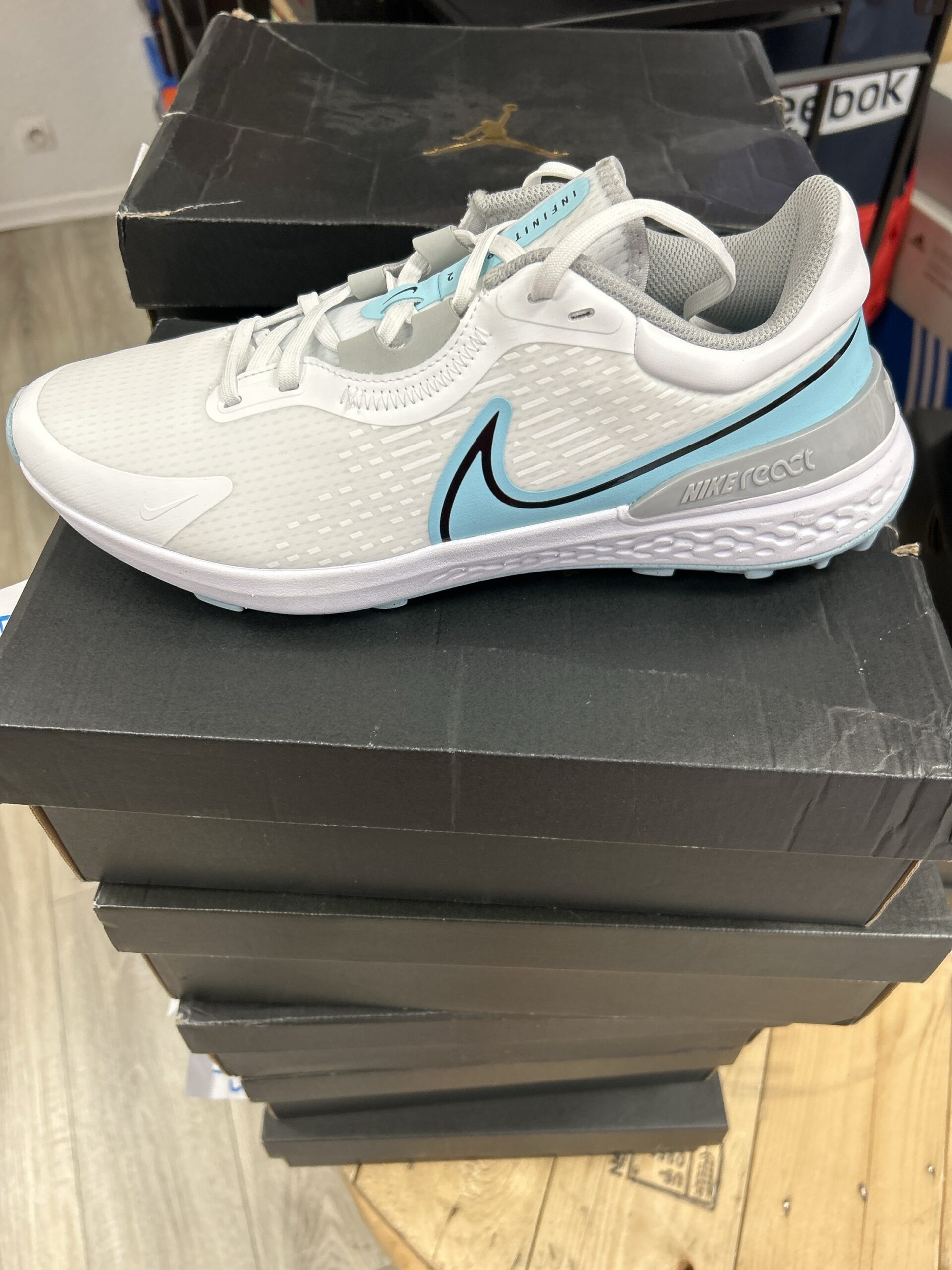 CHAUSSURES DE GOLF BLANC - INFINITY PRO 2 PHYLON - POINTURE 44